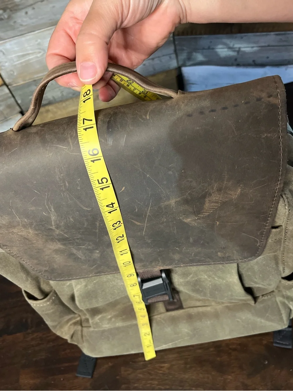 Waterfield Designs (sfbags . com) Miles Laptop Backpack, Leather, Waxed Canvas